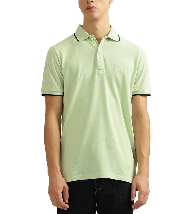 lindbergh green regular fit polo t-shirt