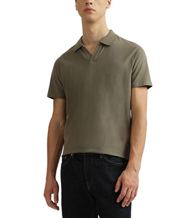 lindbergh green regular fit polo t-shirt