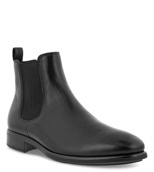 ecco men's citytray black chelsea boots