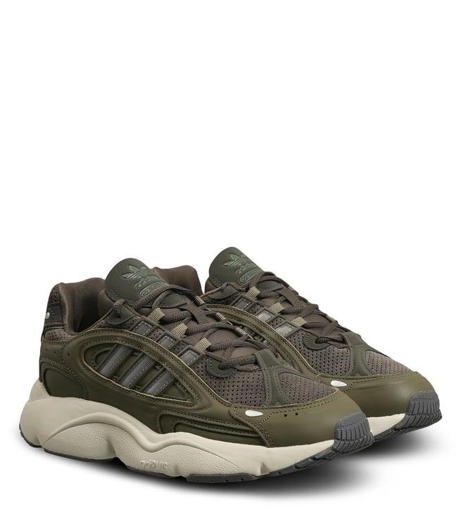 adidas originals men's green ozmillen sneakers