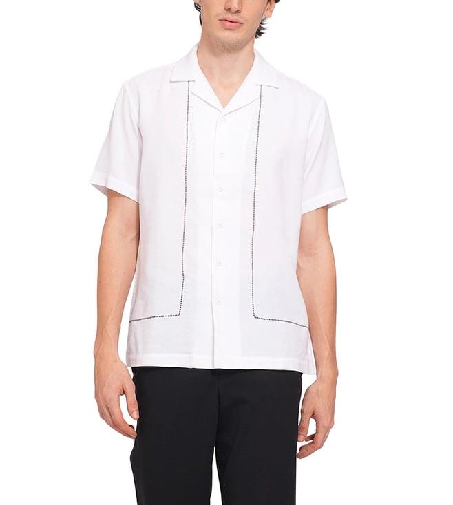 selected homme white regular fit shirt