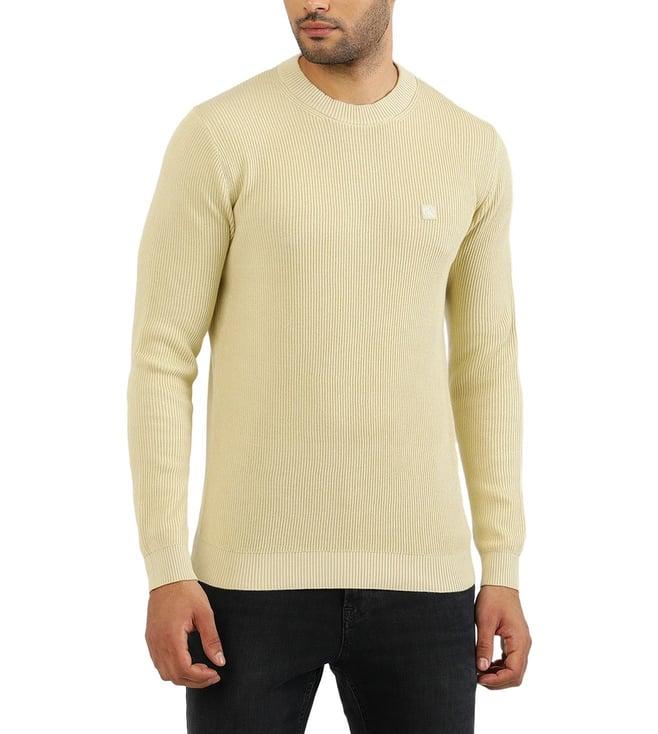 calvin klein mens green haze solid regular sweater