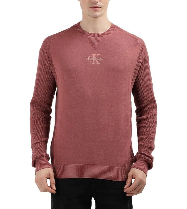 calvin klein mens apple butter solid regular sweater