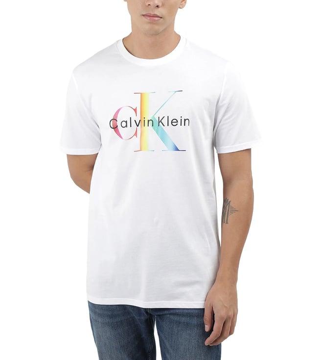 calvin klein mens brilliant white solid update classic t shirt