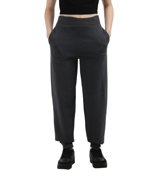 calvin klein womens ebony solid relaxed trackpant