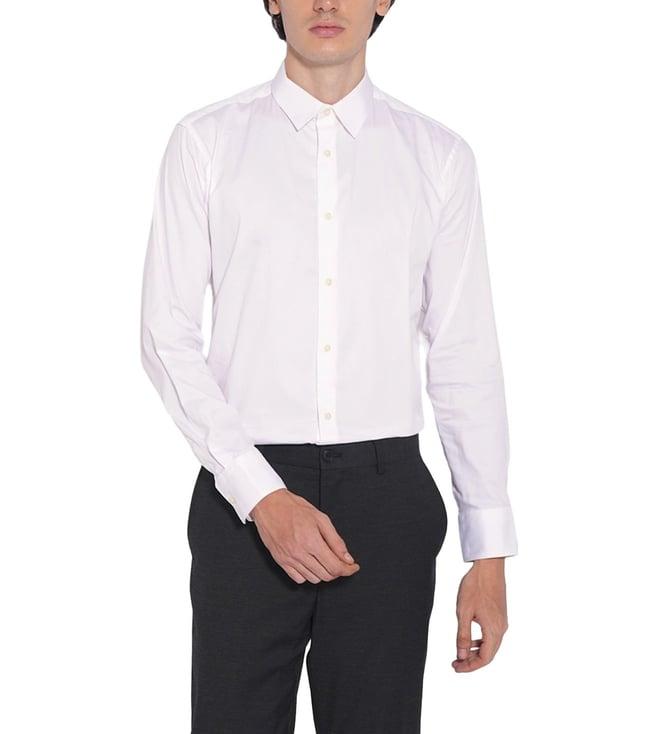 selected homme white slim fit shirt