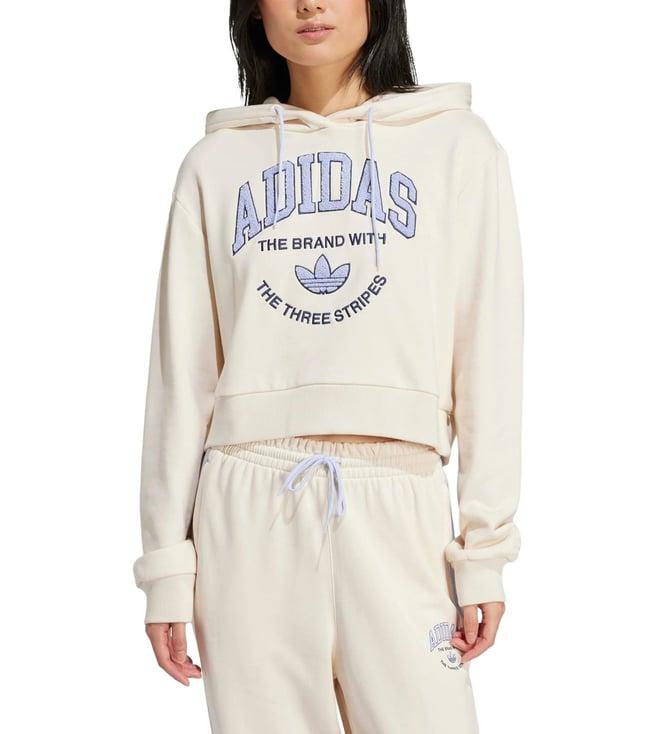 adidas originals womens white vrct hoodie