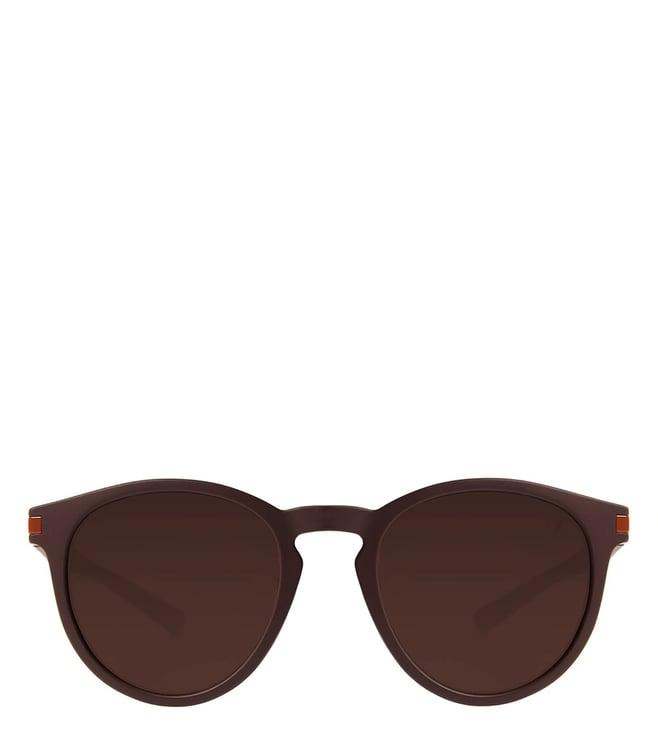 chilli beans brown uv protected round sunglasses for women oces13331402