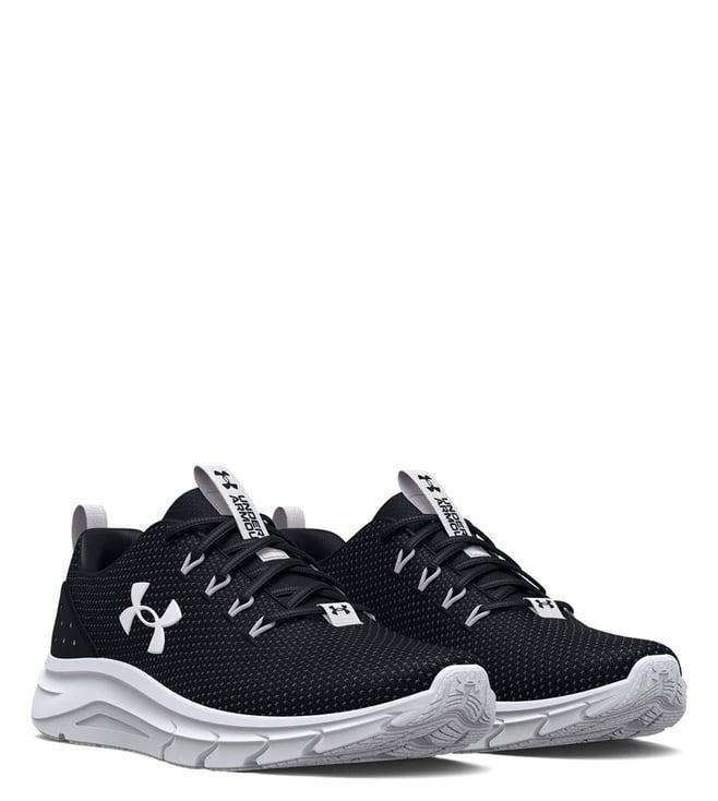 under armour men's phade rn 2 black logo sneakers