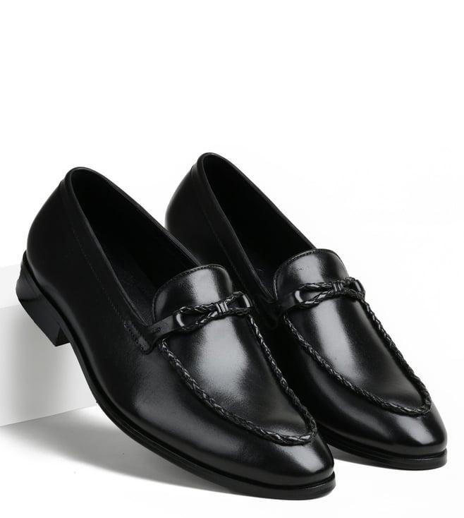 luxoro formello men's craig black slip on loafers