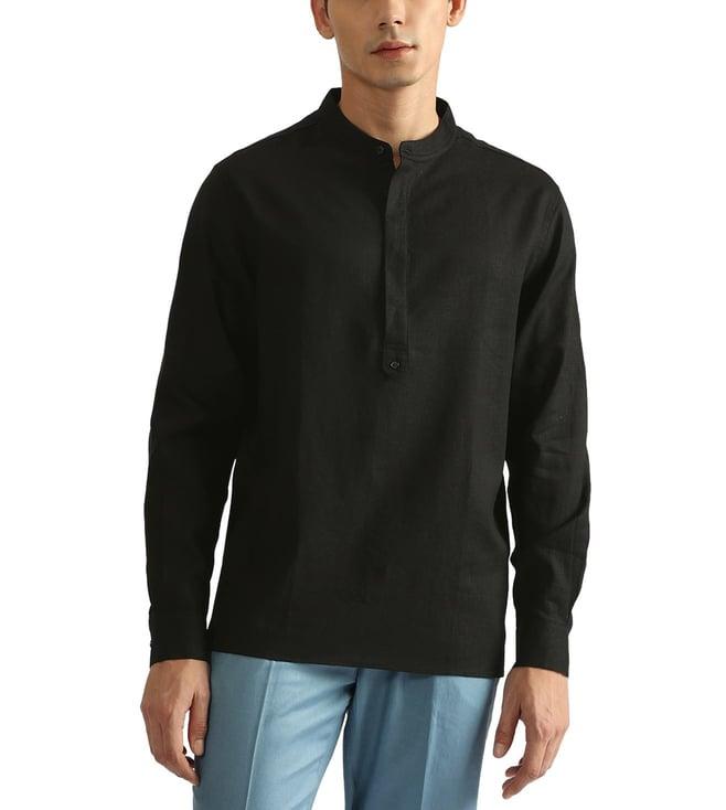 antony morato black regular fit shirt