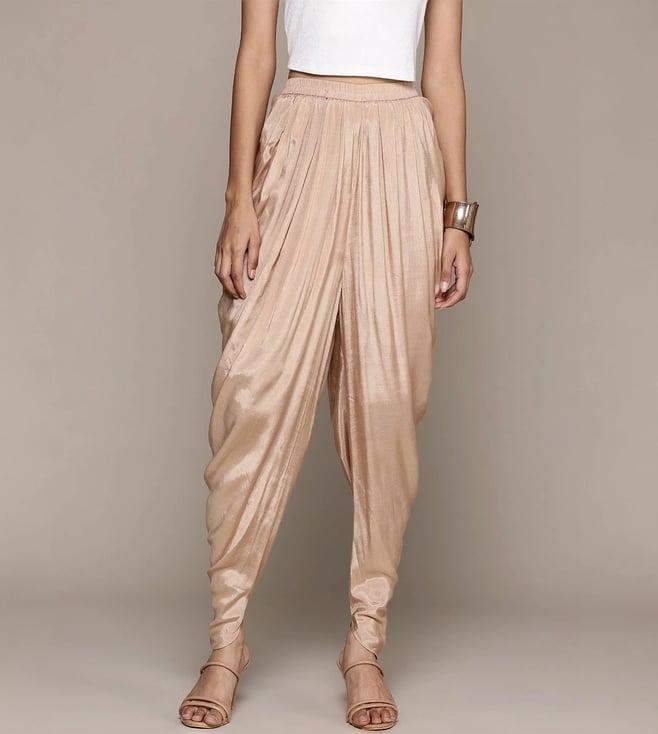 aarke ritu kumar golden draped dhoti pants