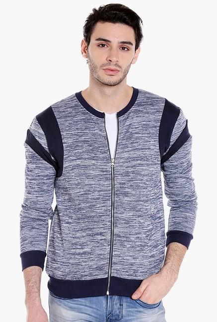 campus sutra indigo regular fit cotton jacket