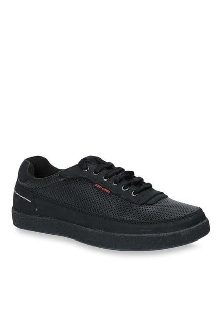 red chief men's black casual sneakers