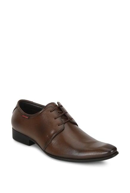 red chief men's tan derby shoes