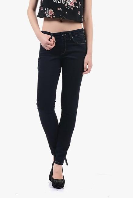 pepe jeans blue mid rise jeans