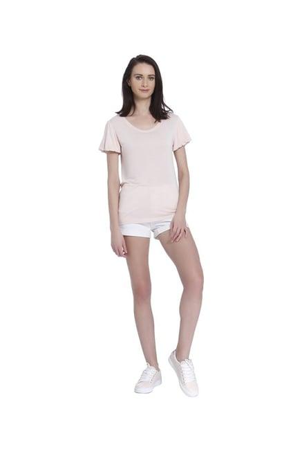 vero moda pink v neck top