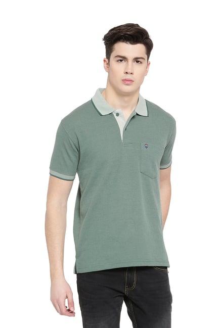 duke olive half sleeves polo t-shirt