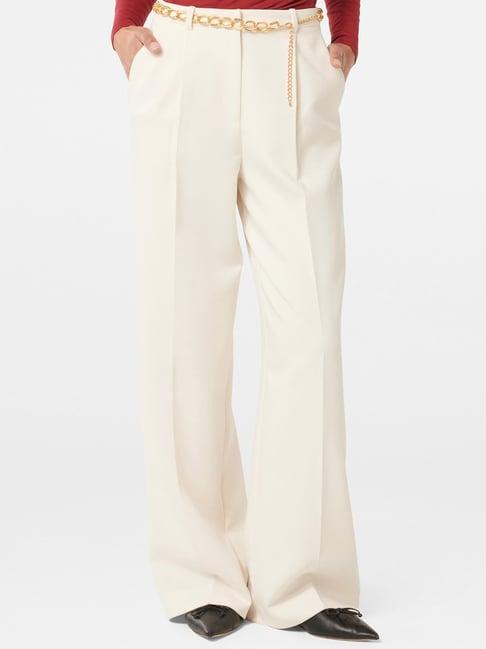 forever new taya chain belt wide leg trousers