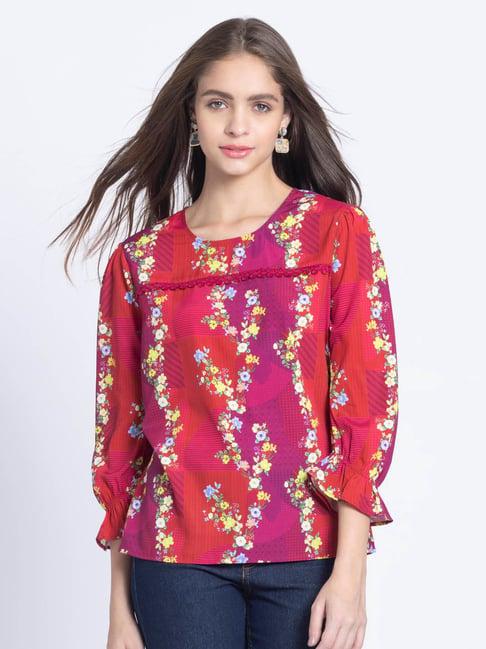 shaye multicolor floral print top