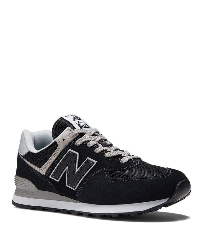 new balance men's black 574 sneakers