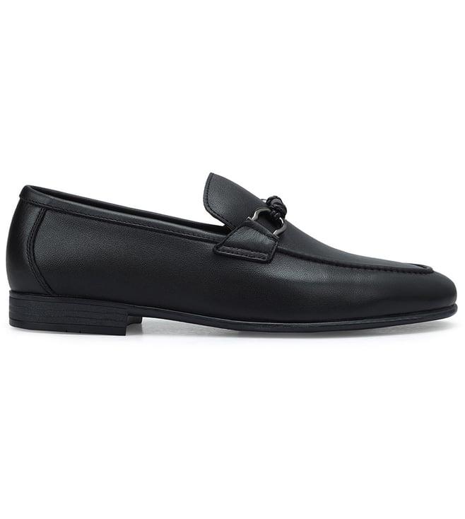 rosso brunello men's black loafers