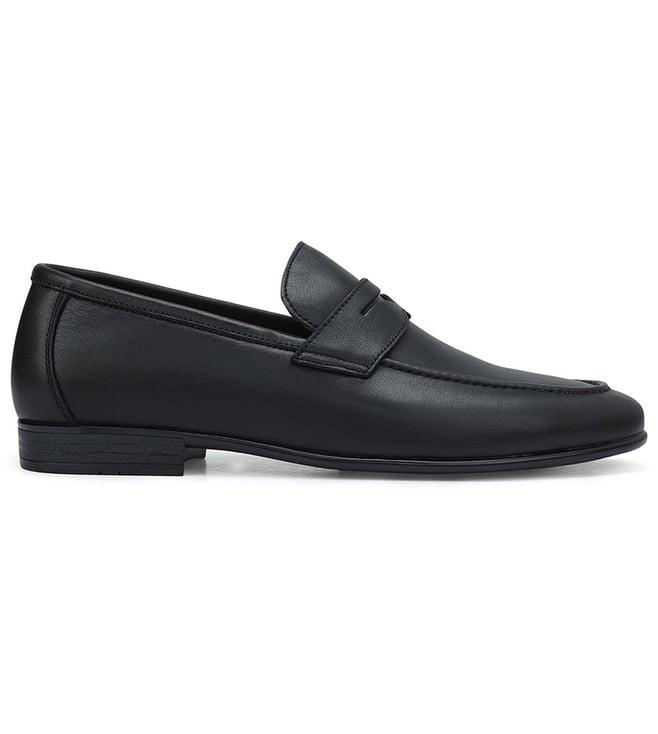 rosso brunello men's black loafers