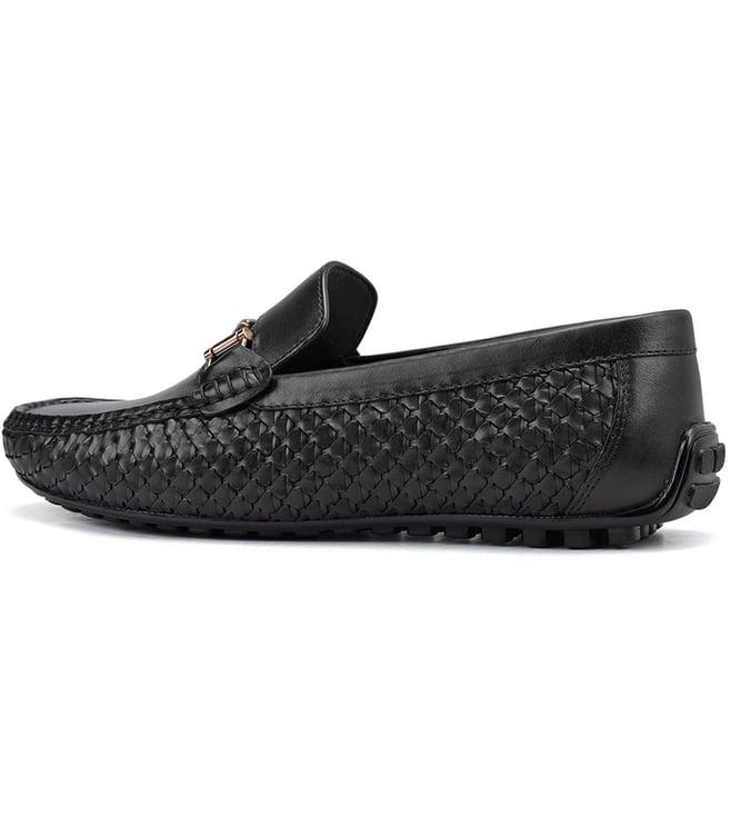 rosso brunello men's black loafers