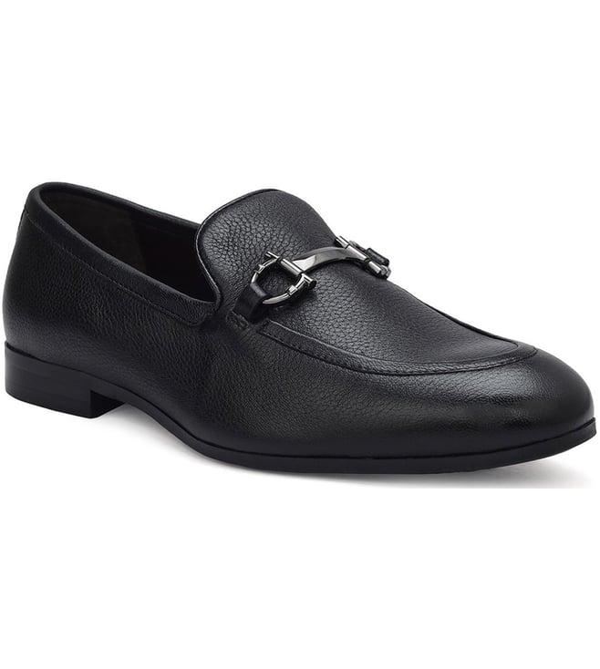 rosso brunello men's black loafers