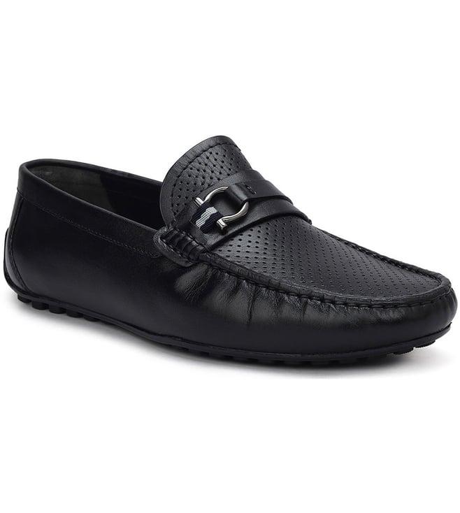 rosso brunello men's black loafers