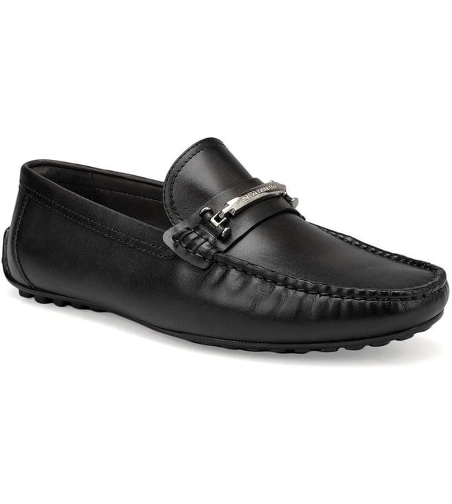 rosso brunello men's black loafers