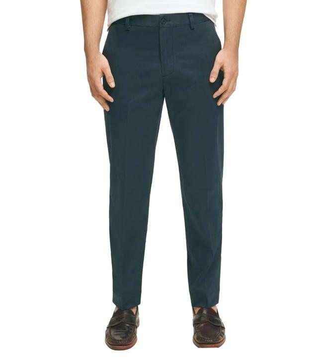 brooks brothers navy slim fit stretch cotton advantage chino pants