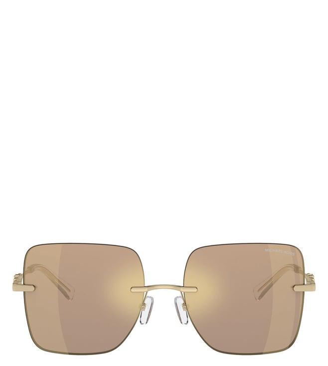 michael kors modern gold uv protected butterfly sunglasses for women 0mk115010145a55