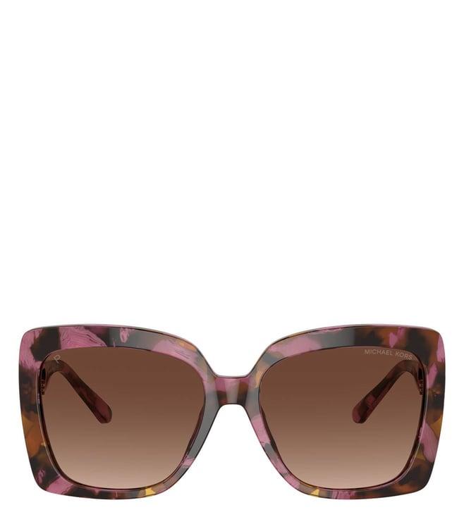 michael kors glamour brown gradient butterfly sunglasses for women 0mk22133998t557