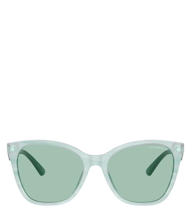 emporio armani modern green uv protected butterfly sunglasses for women 0ea4222u61127156