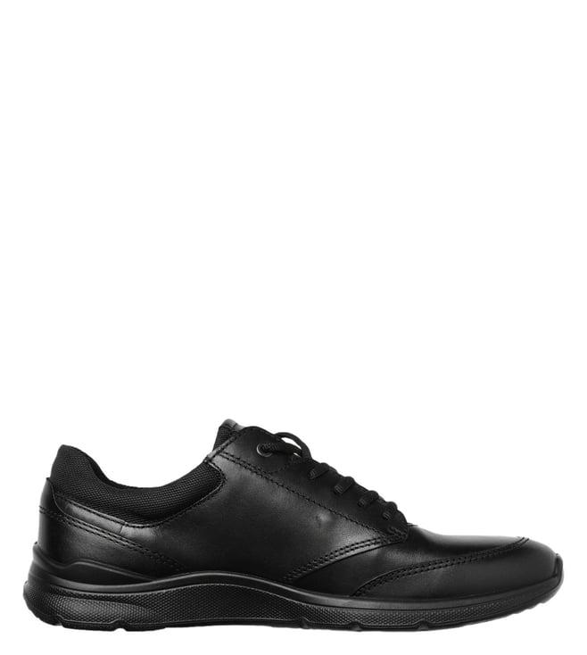 ecco men's irving black sneakers