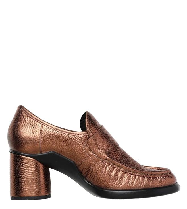 ecco women's sculpted lx 55 bronze antique loafers