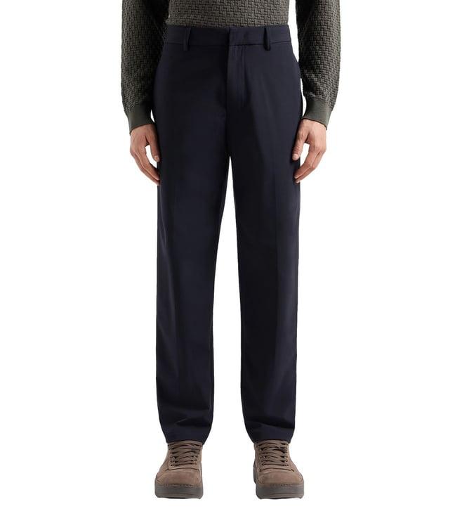 emporio armani navy trousers