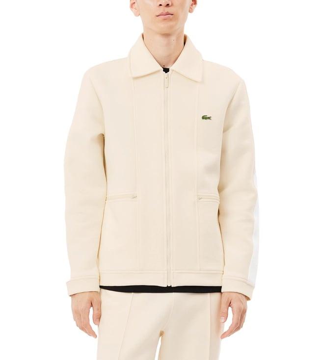 lacoste white french made paris track jacket