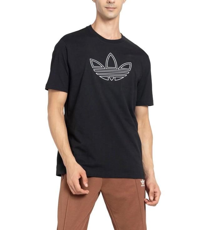 adidas originals black outline t-shirt