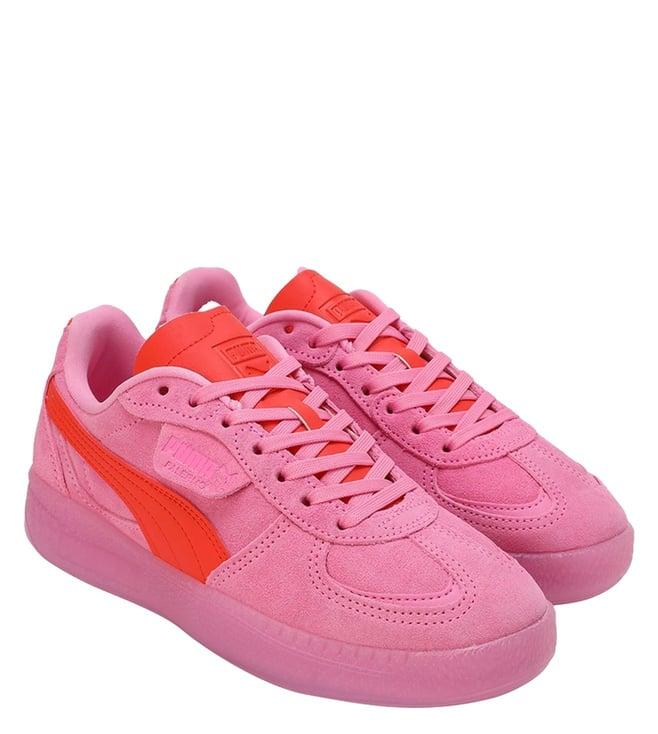 puma women's poison pink & red mazing palermo moda xtra sneakers