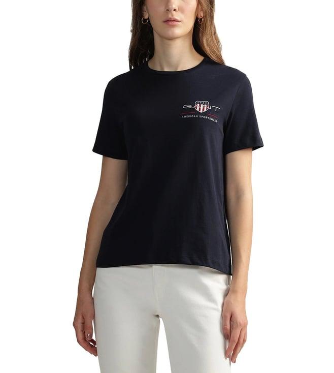 gant blue logo regular fit t-shirt