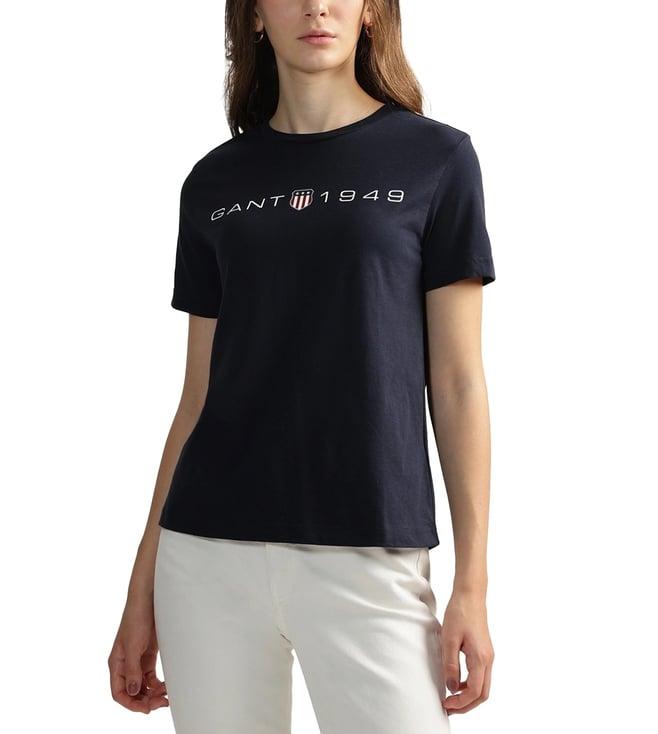 gant blue logo regular fit t-shirt