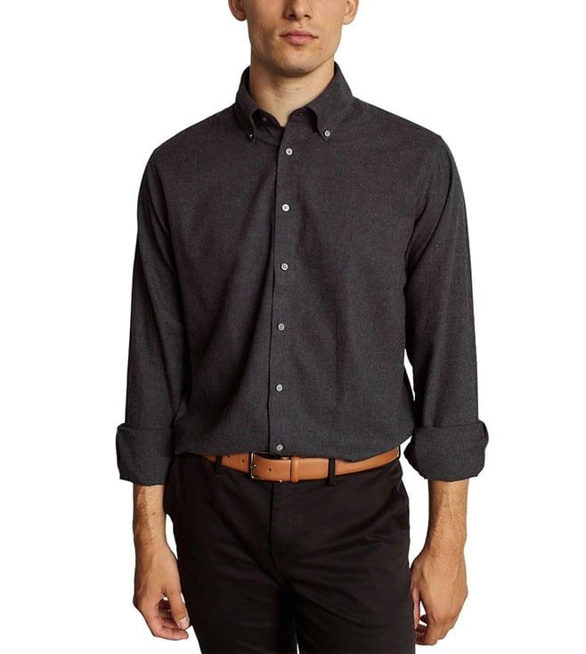 bruun & stengade grey regular fit shirt