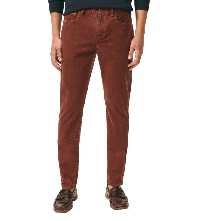 brooks brothers brown slim fit five-pocket stretch corduroy pants