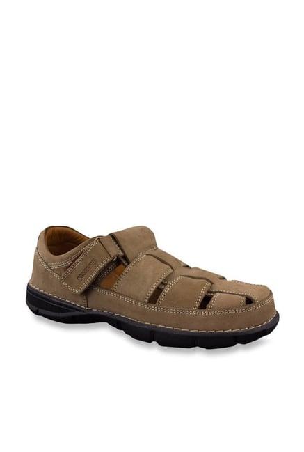 woodland men's khaki fisherman sandals