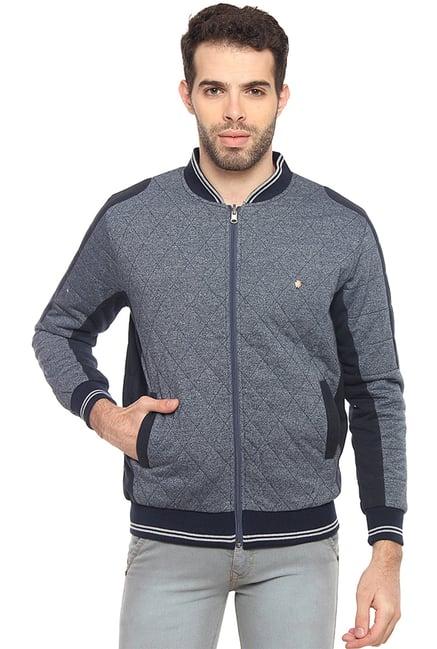 duke navy & grey reversible bomber jacket