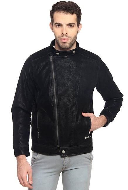 duke black slim fit jacket