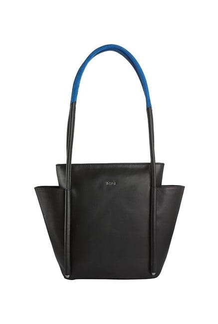 tohl rp 1 perry black solid leather shoulder bag