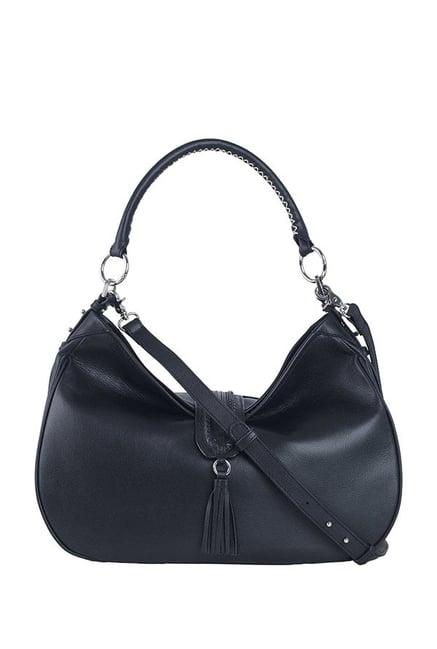 tohl rp 1 edie black tassel leather shoulder bag